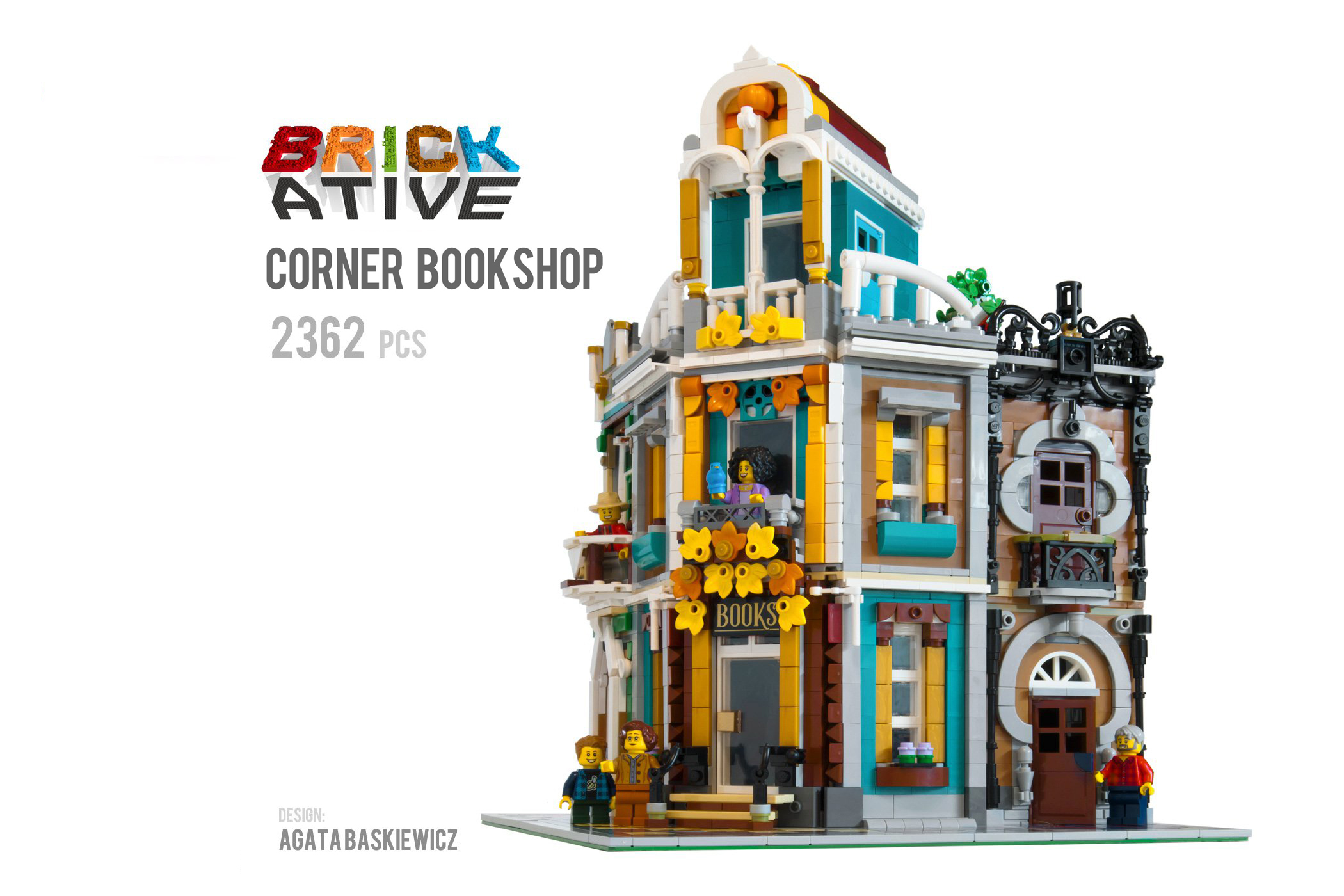 积木-街角书店 Corner BookShop Brick Ative-美好生活&吃喝玩乐购