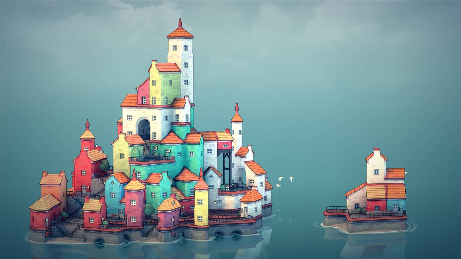 城景/城镇叠叠乐/城市景观/Townscaper