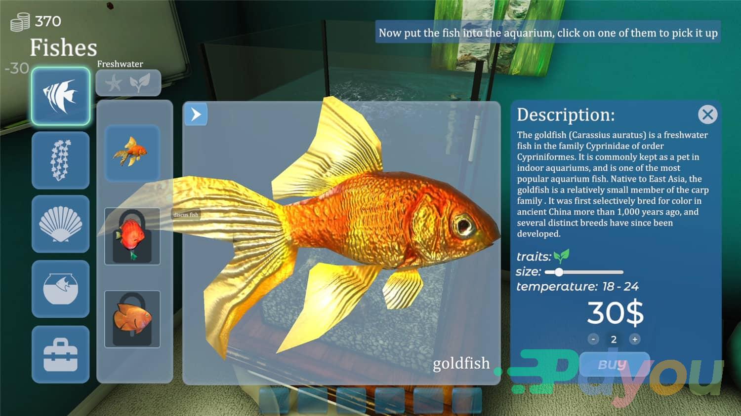 Aquarist - 建造水族馆,养鱼,发展你的事业!