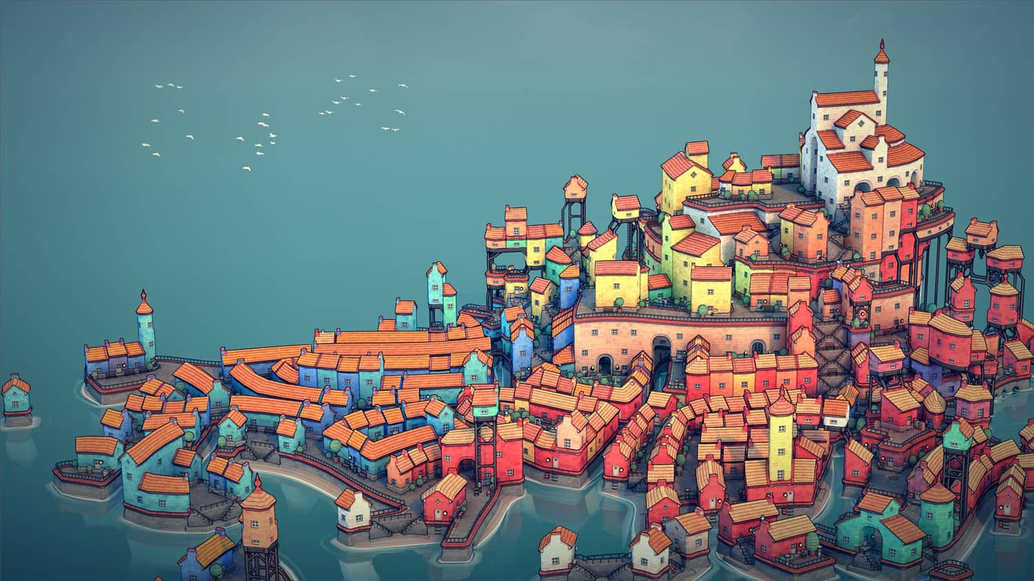 城景/城镇叠叠乐/城市景观/Townscaper